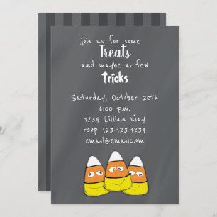 Sourire Halloween Corn Candy Invitation
