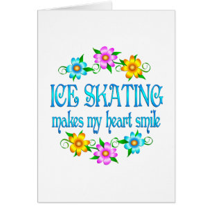 Sourires de patinage de glace