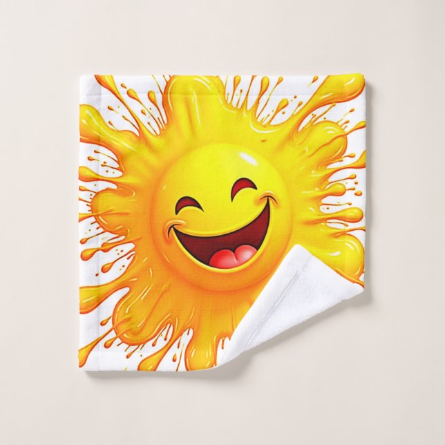 Sourires de soleil : Explosion de joie (Gant de toilette)