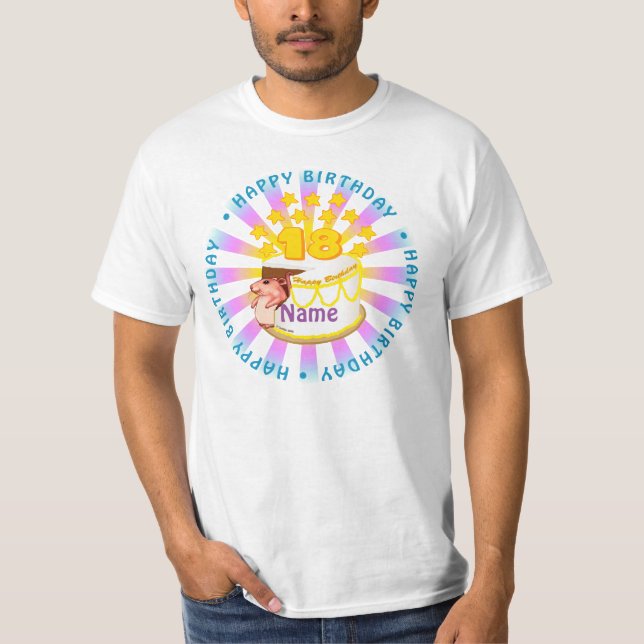 Souris 18e anniversaire t-shirts personnalisés (Devant)