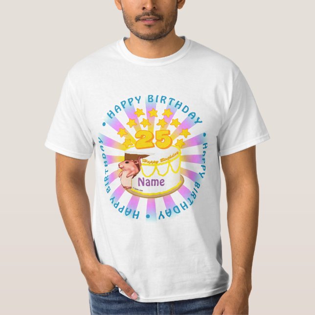 souris 25 Ans T-shirts personnalisés (Devant)