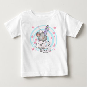 Souris 3e anniversaire T-shirts et cadeaux