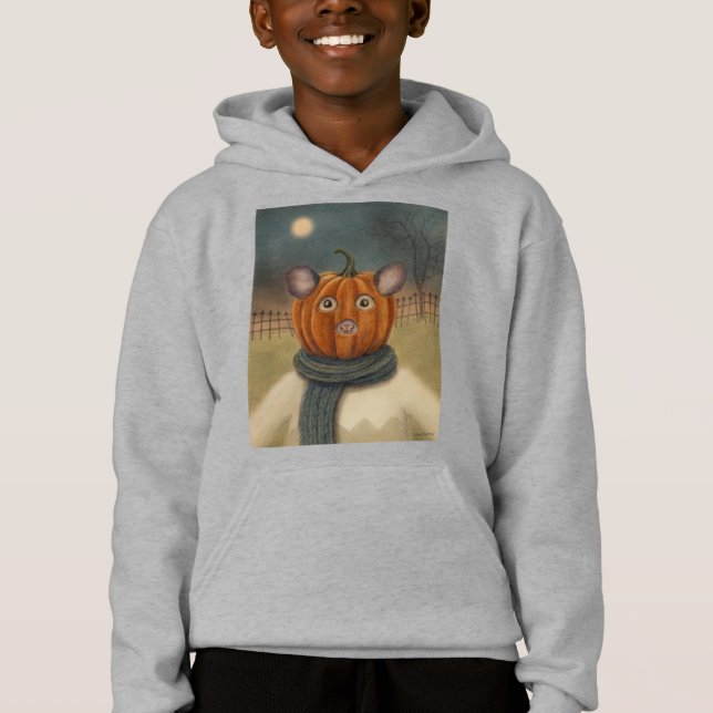 Souris à tête de pommeau Enfants Sweat - shirt à c (Devant)