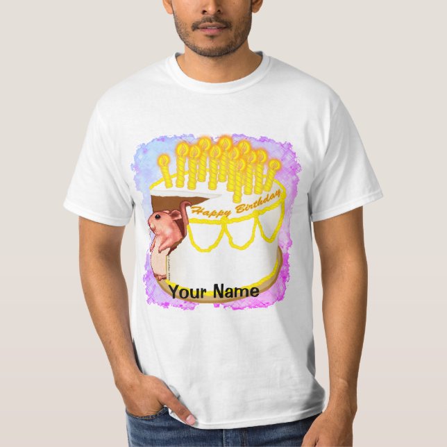 Souris Anniversaire gâteau d'anniversaire t-shirts (Devant)
