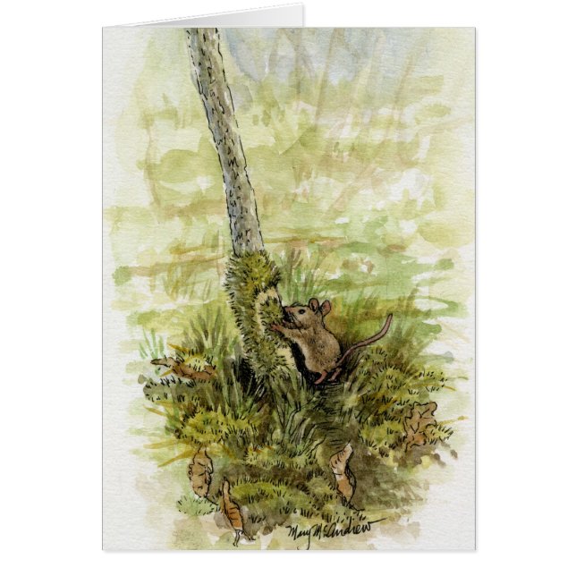 Souris avec de la mousse (Devant)