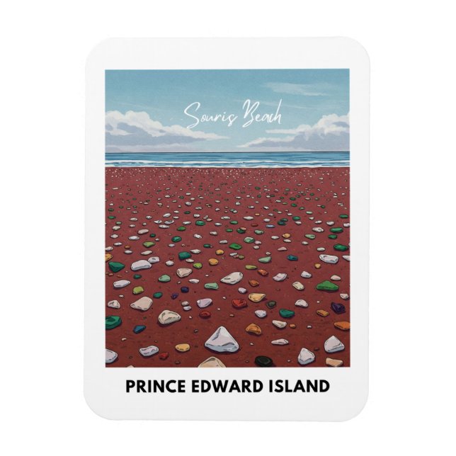 Souris Beach Seaglass Magnet (Vertikal)