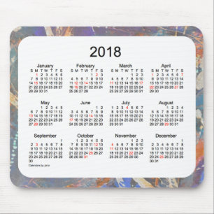 Souris Calendrier d'art de 2018 vacances par le tapis de
