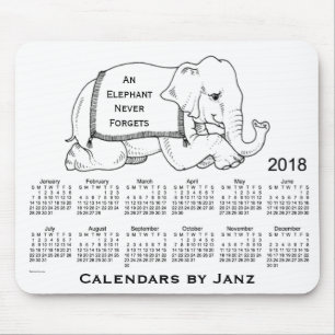 Souris Calendrier de l'objet superflu 2018 par le tapis