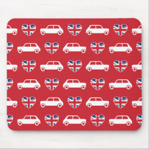 Souris Coeurs britanniques de Mini Cooper - tapis de