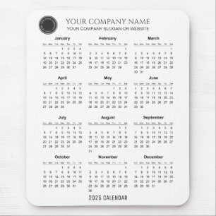 Souris Créez votre propre calendrier 2025   Tapis de sour