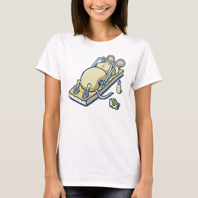 souris dans les conceptions drôles de T-shirt de (Devant)
