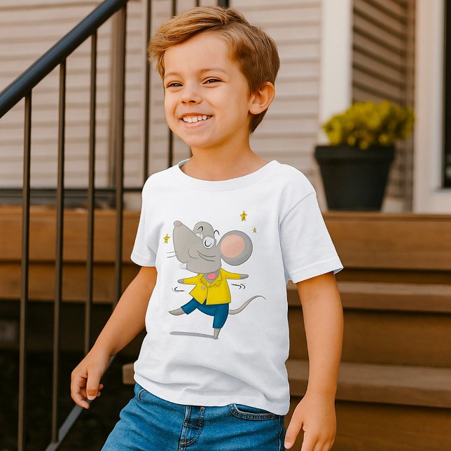 Souris Dansante En T-shirt Jaune (Créateur téléchargé)