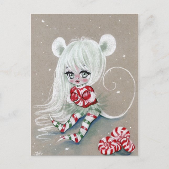 Souris de Noël la plus douce avec carte Candy (Devant)