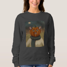 Souris de pompkinhead Sweatshirt d'Halloween