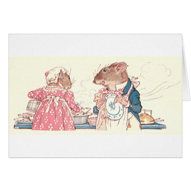 Souris faisant des plats (Devant horizontal)