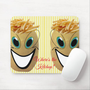 Souris Fries de pommes de terre, Ketchup ? Tapis de souri
