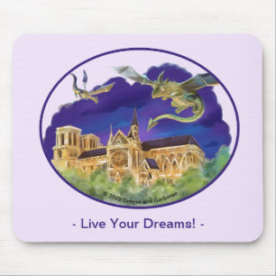 Souris Gargouille Notre Dame - Paris Rêves Tapis de Souri