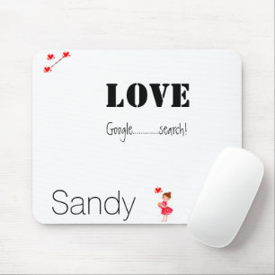 Souris Google Recherche Love Hearts Pad Souris! Tapis de