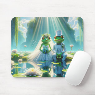 Souris Grenouilles mariages sur un tapis de Lily