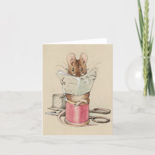 Souris Lecture de la carte de note du journal