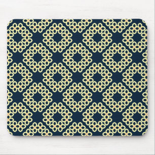 Souris Motif jaune sans couture sur tapis de bureau