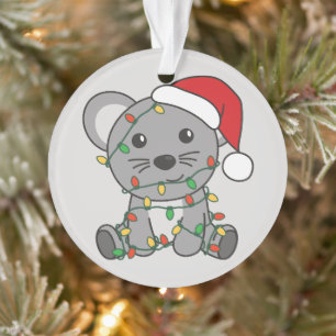 Souris Noël Animaux d'hiver Souris de vacances