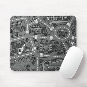Souris nostalgie des années 90, tapis de piste Voiture No