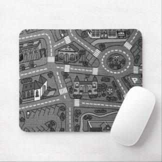 Souris nostalgie des années 90, tapis de piste Voiture No