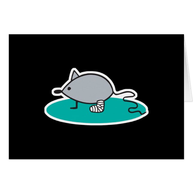 souris stupide avec jambe cassée (Devant horizontal)