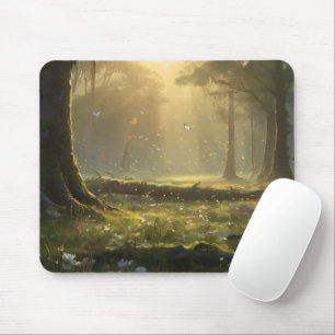 Souris Tapis de bureau Prairie Papillon de Rêve Fantast