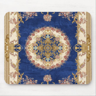 Souris Tapis De Yoga bleu et doré
