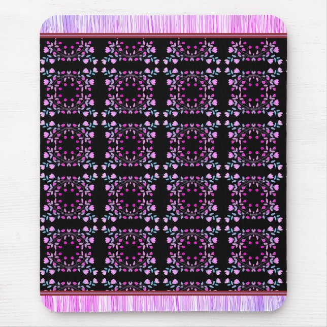 Souris Un doux style de tapis d'impression à motifs flora (Devant)