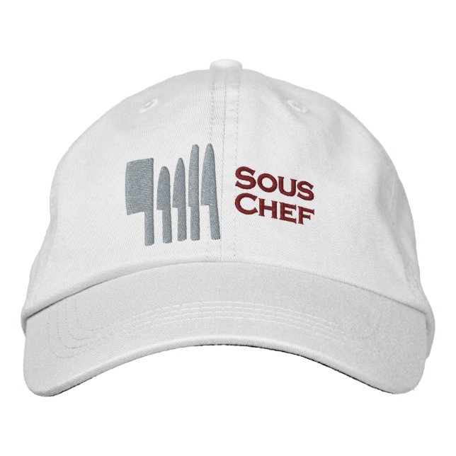 Sous-chef Embroidered Cap Bestickte Baseballkappe (Vorderseite)