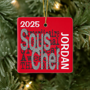 Sous Chef Extraordinaire BENUTZERDEFINIERT Keramikornament