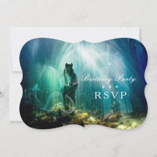 Sous Eau - Carte de réponse à l'invitation