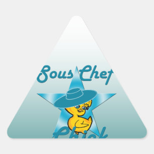 Sous Koch Chick #7 Dreieckiger Aufkleber