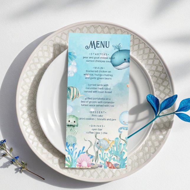 Sous la carte du Baby shower bleu marine (Créateur téléchargé)