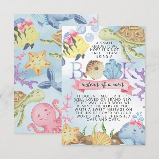 Sous la carte Sea Books for Baby Request (Devant / Derrière)