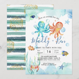 Sous la mer   Invitation d'une partie de pool conj