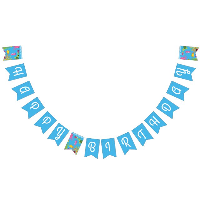Sous la mer Joyeuse bannière de Bunting Anniversai (Tout)