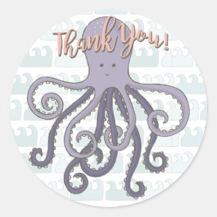 Sous la mer Stickers pieuvre