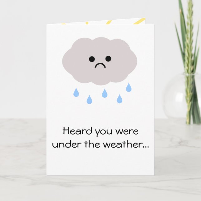 Sous la météo se porter bien ou carte cancer (Devant)