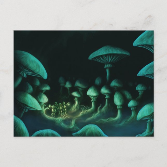 sous la terre science imaginaire art carte postale (Devant)