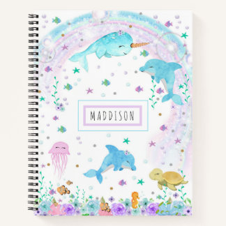 Sous le Carnet marin - Dauphin, Narwhal