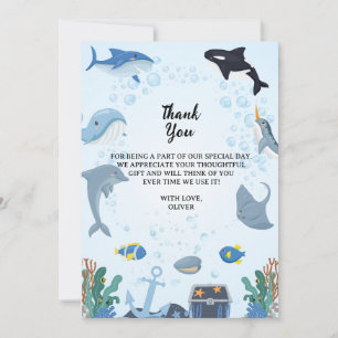 Sous le Carte de remerciements des invitations d'a