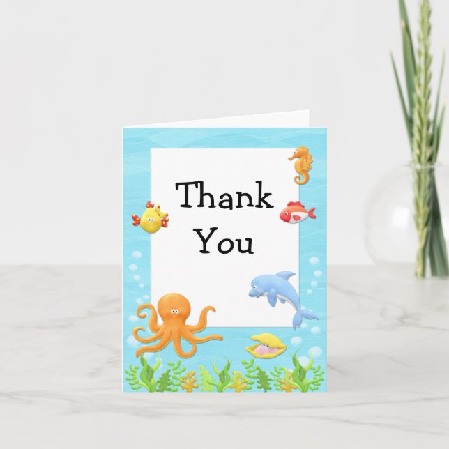 Sous le Carte de remerciements du Baby shower mari (Devant)