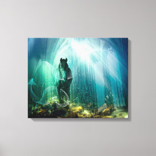 Sous l'eau - Toile enveloppée