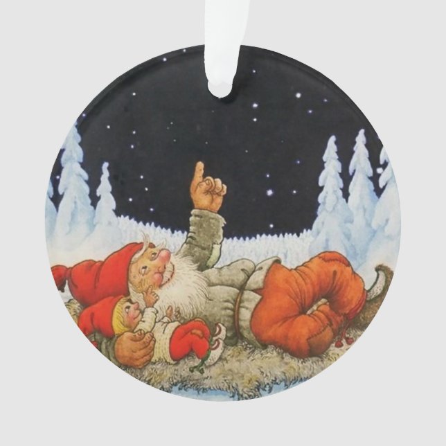 "Sous les étoiles" Gnomes de Jenny Nystrom (devant)