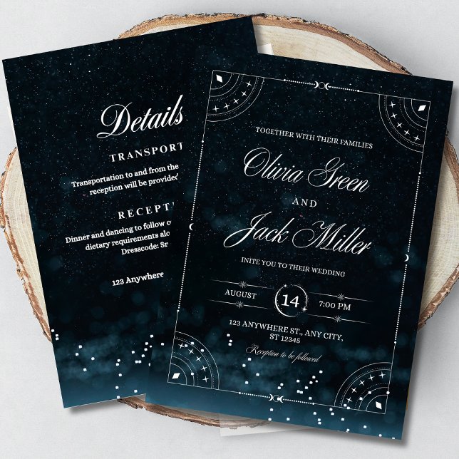 Sous Les Étoiles Invitation Céleste Mariage (Créateur téléchargé)