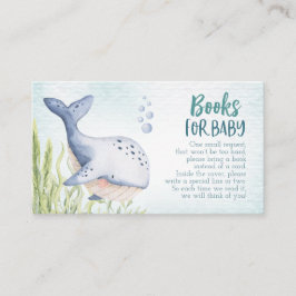 Sous les livres de la mer pour carte de Baby showe